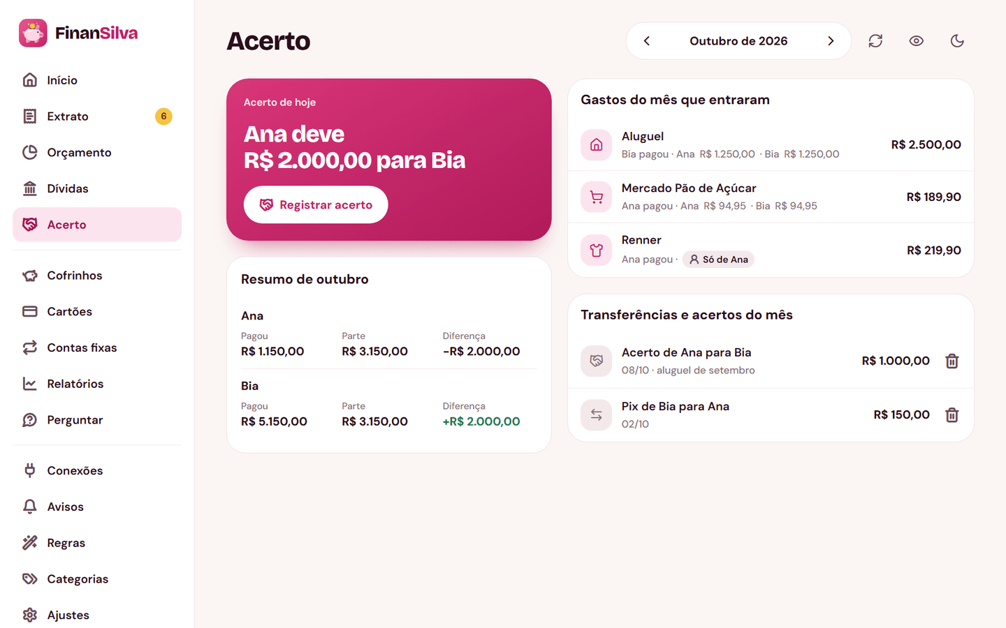 FinanSilva no computador